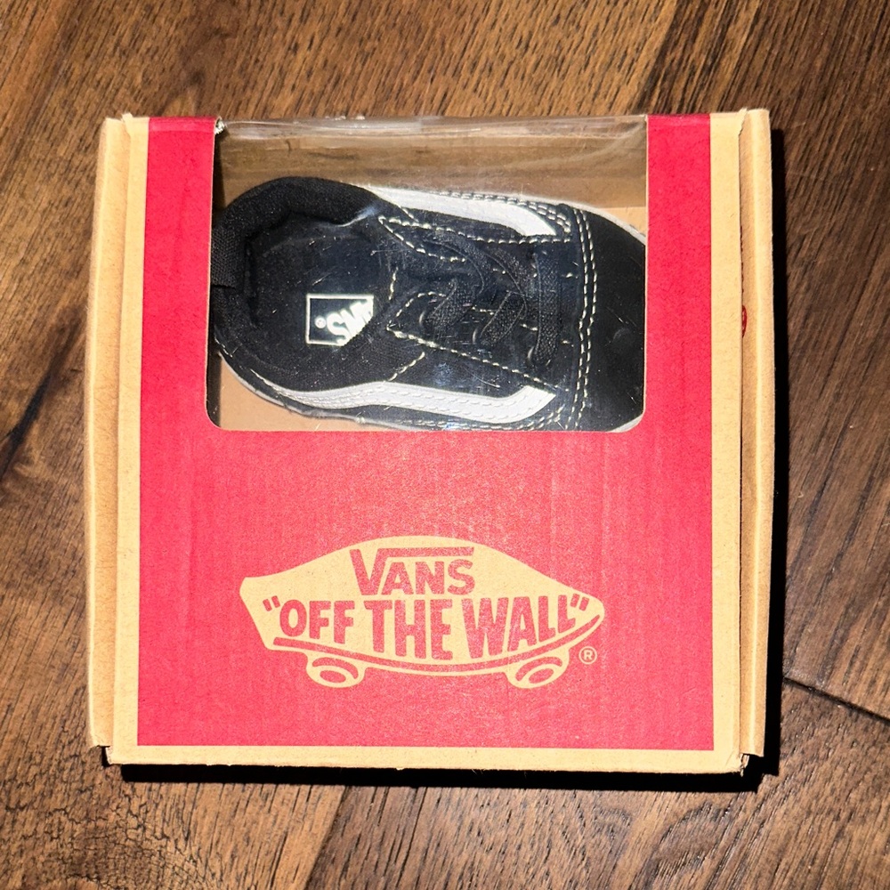 Vans Kids Black and White Sneakers